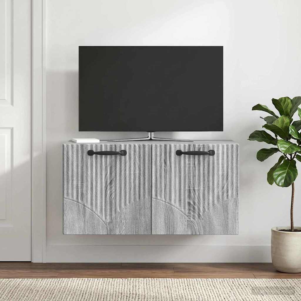 TV ormar za zid Siva sonoma 59,5 x 31 x 30 cm Konstruirano drvo