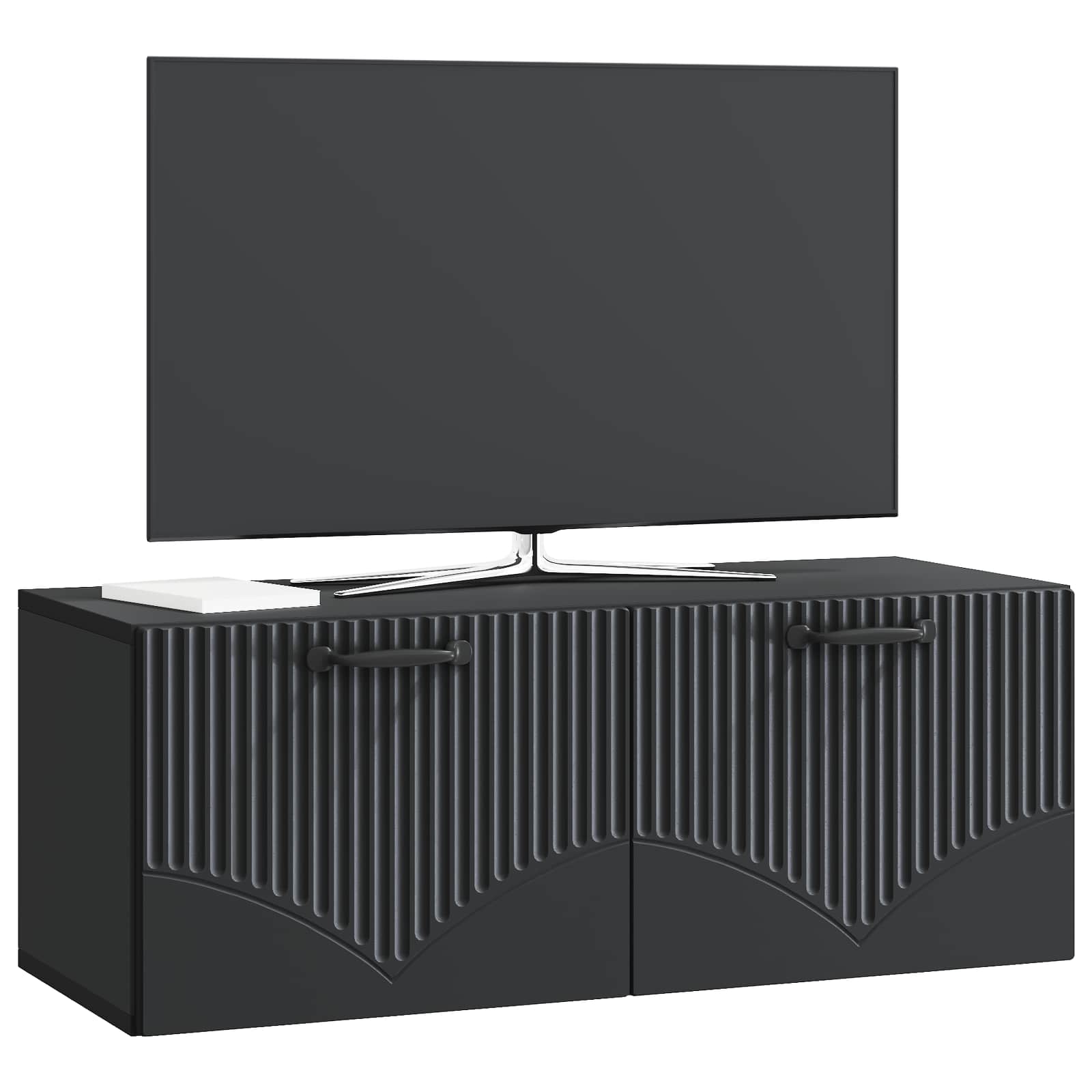 TV ormar za zid Zidne Crna 78,5 x 31 x 30 cm Konstruirano drvo