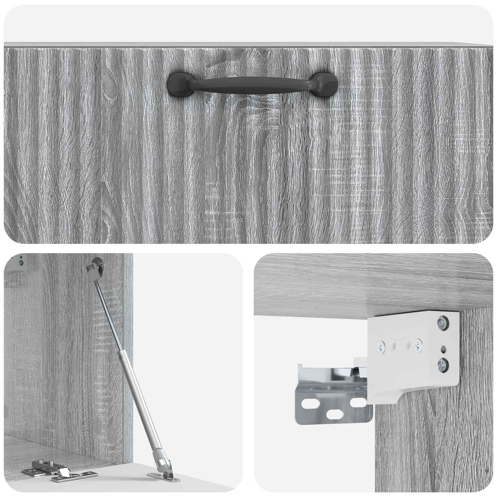 TV ormar za zid Siva sonoma 78,5 x 31 x 30 cm Konstruirano drvo