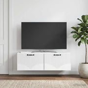 TV ormar za zid Zidne Bijela 98 x 31 x 30 cm Konstruirano drvo