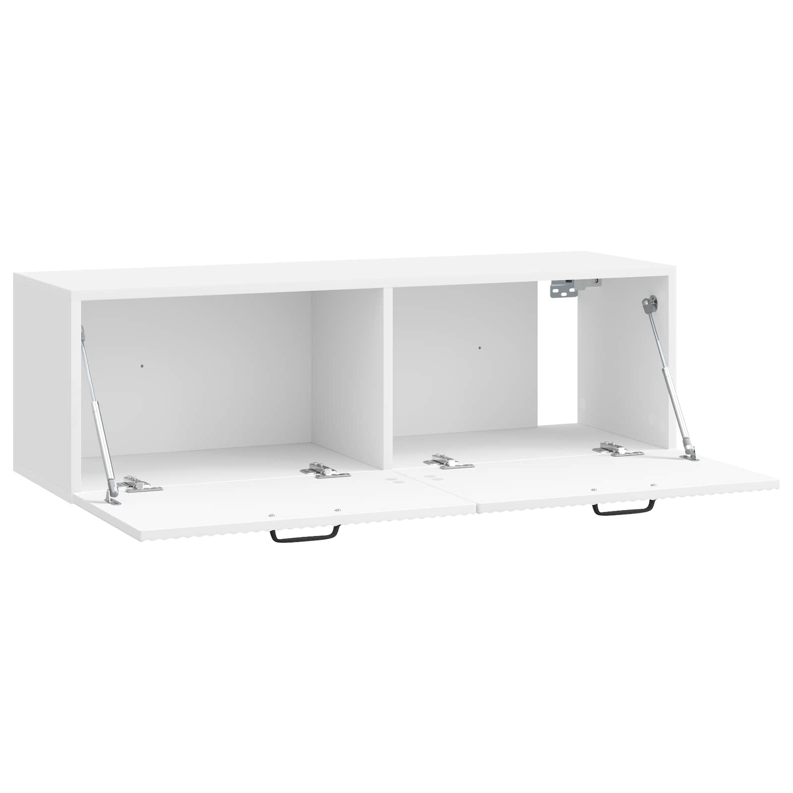 TV ormar za zid Zidne Bijela visokog sjaja 98 x 31 x 30 cm