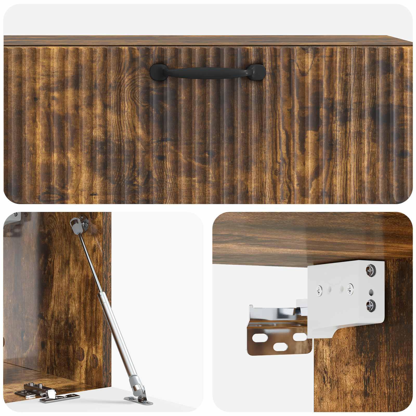 TV ormar za zid Dimljeni hrast 98 x 31 x 30 cm