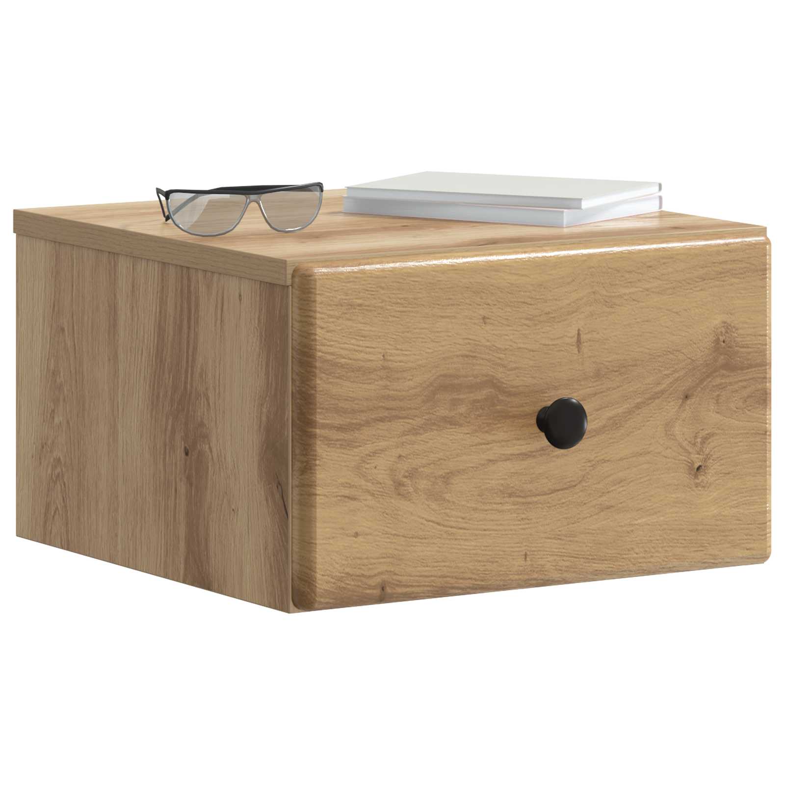 Noćni ormarić za montažu na zid s ladicama 2 pcs Hrast artisan