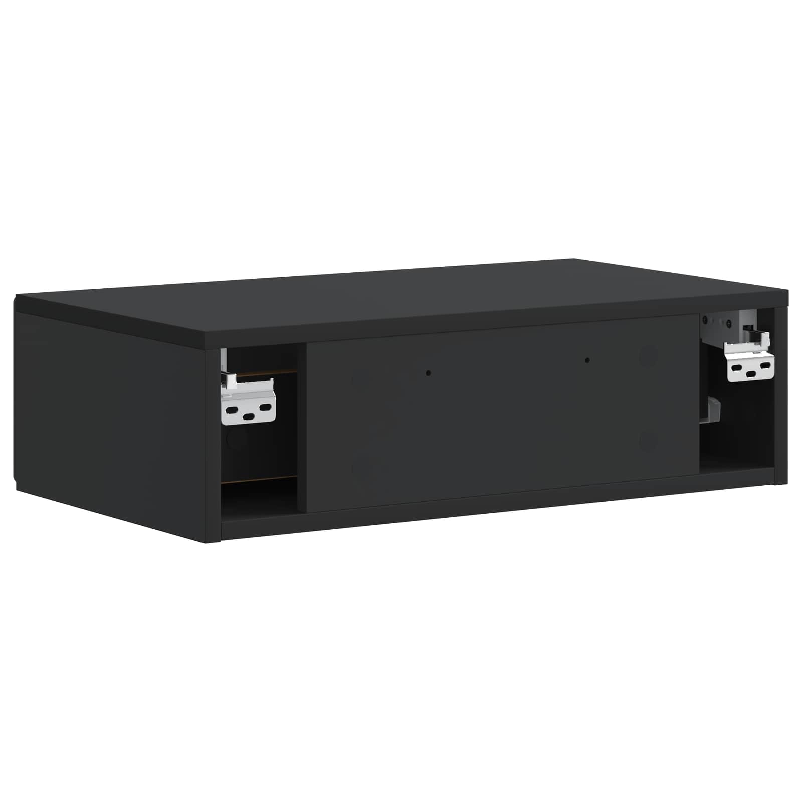 Stolna montirana na zid Crna 59 x 34,5 x 17 cm