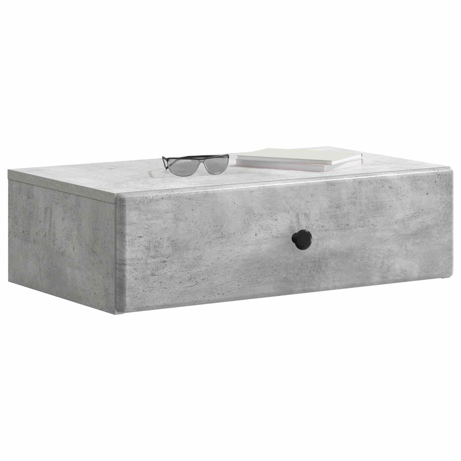 Stolna montirana na zid Betonska siva 59 x 34,5 x 17 cm
