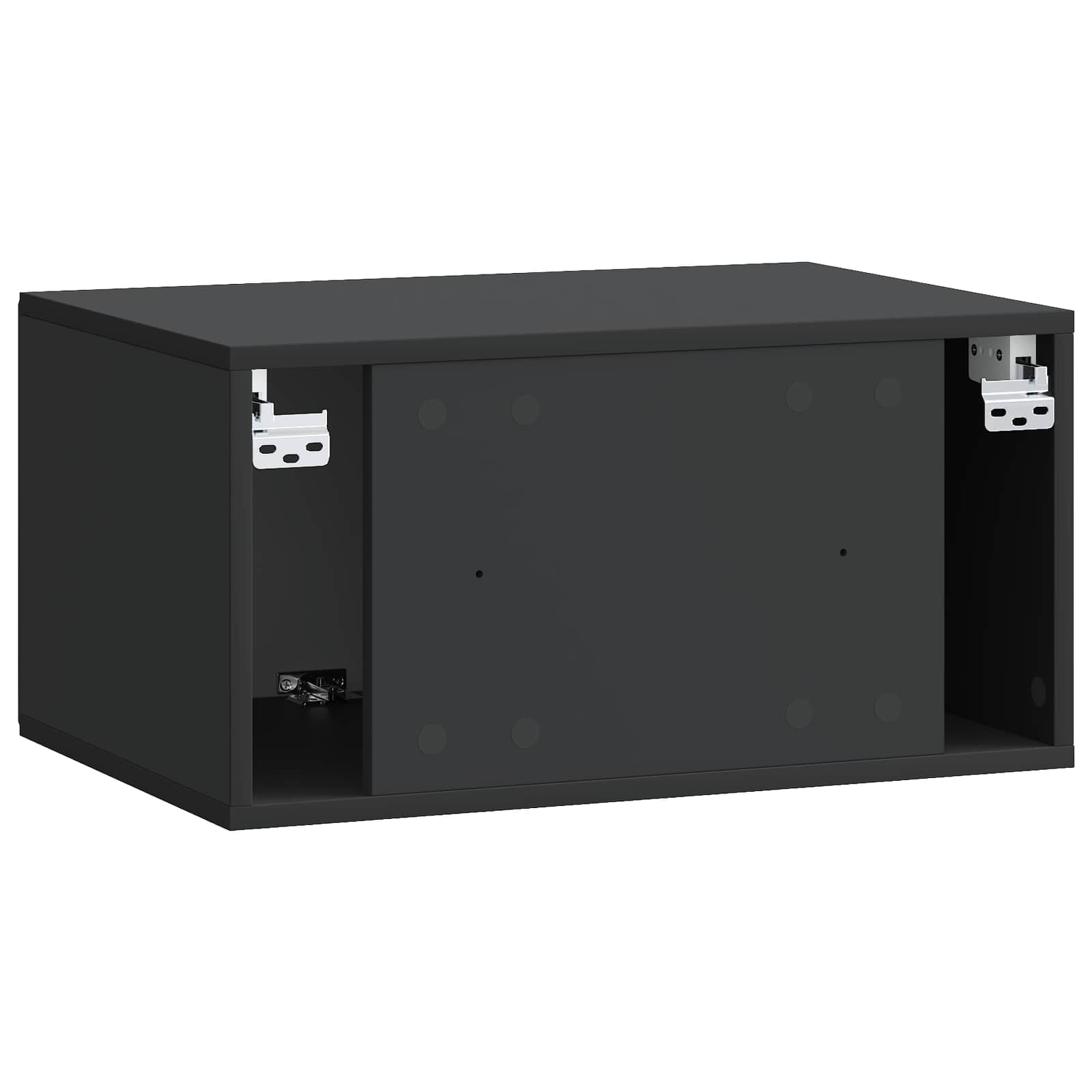 TV ormar za zid 59,5 x 41 x 30 cm Crna Konstruirano drvo Zidne