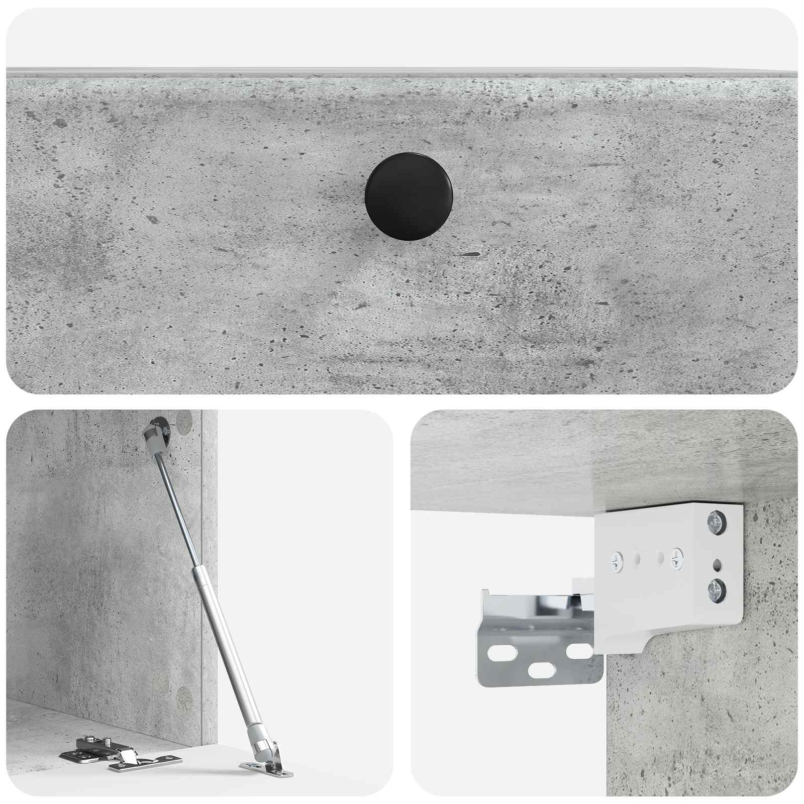 TV ormar za zid 59,5 x 41 x 30 cm Betonska siva