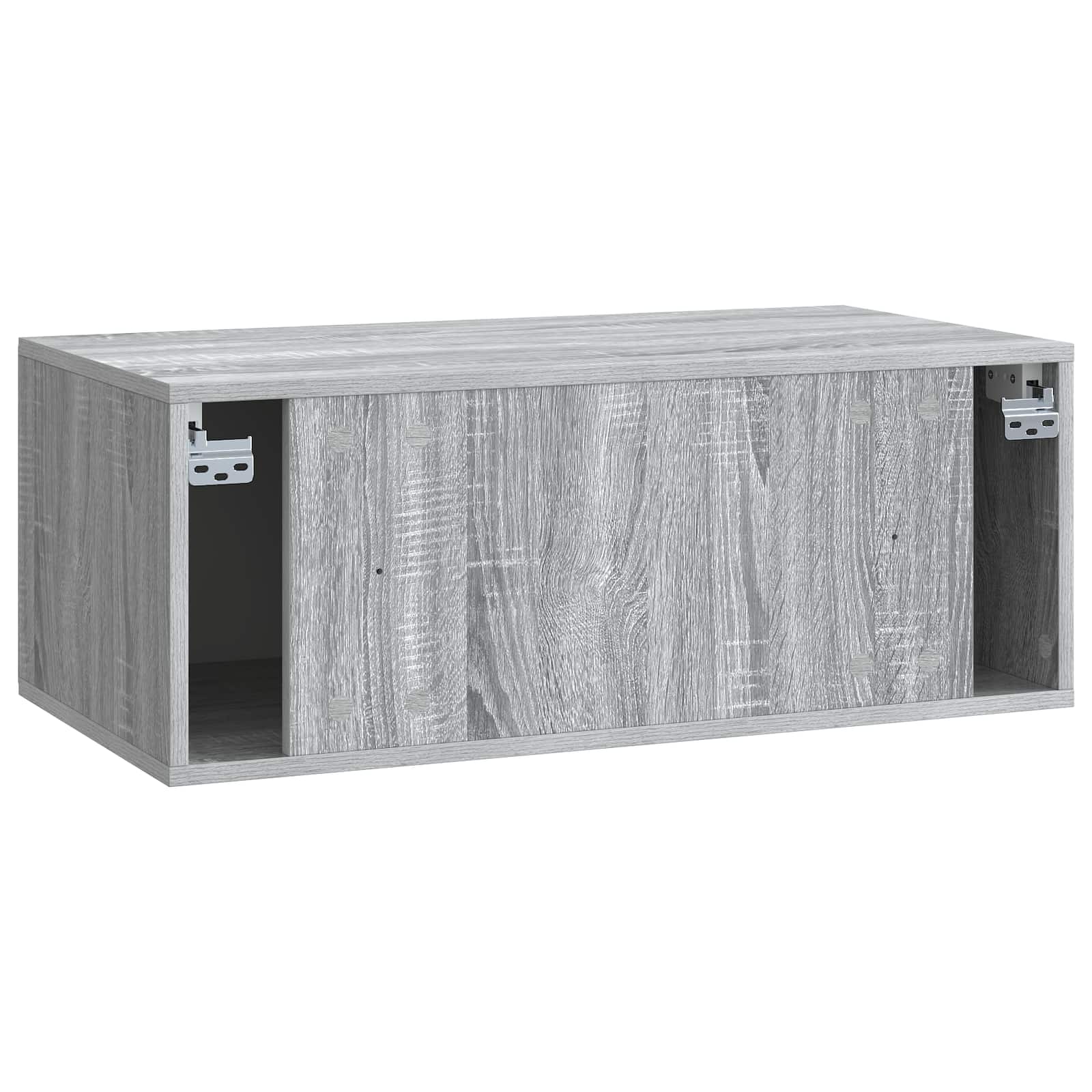 TV ormar za zid 78,5 x 41 x 30 cm Siva Sonoma Konstruirano drvo