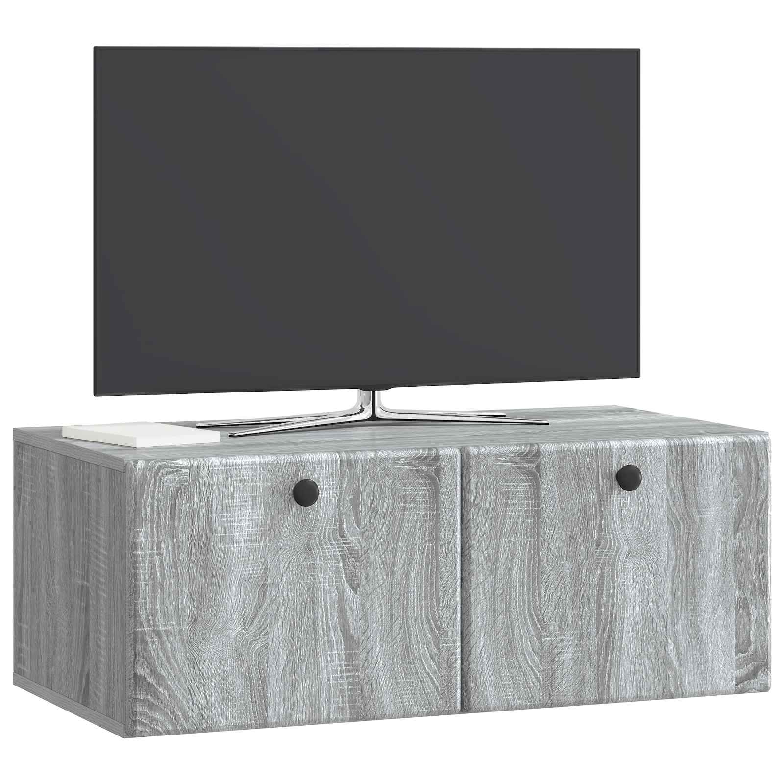 TV ormar za zid 78,5 x 41 x 30 cm Siva Sonoma Konstruirano drvo