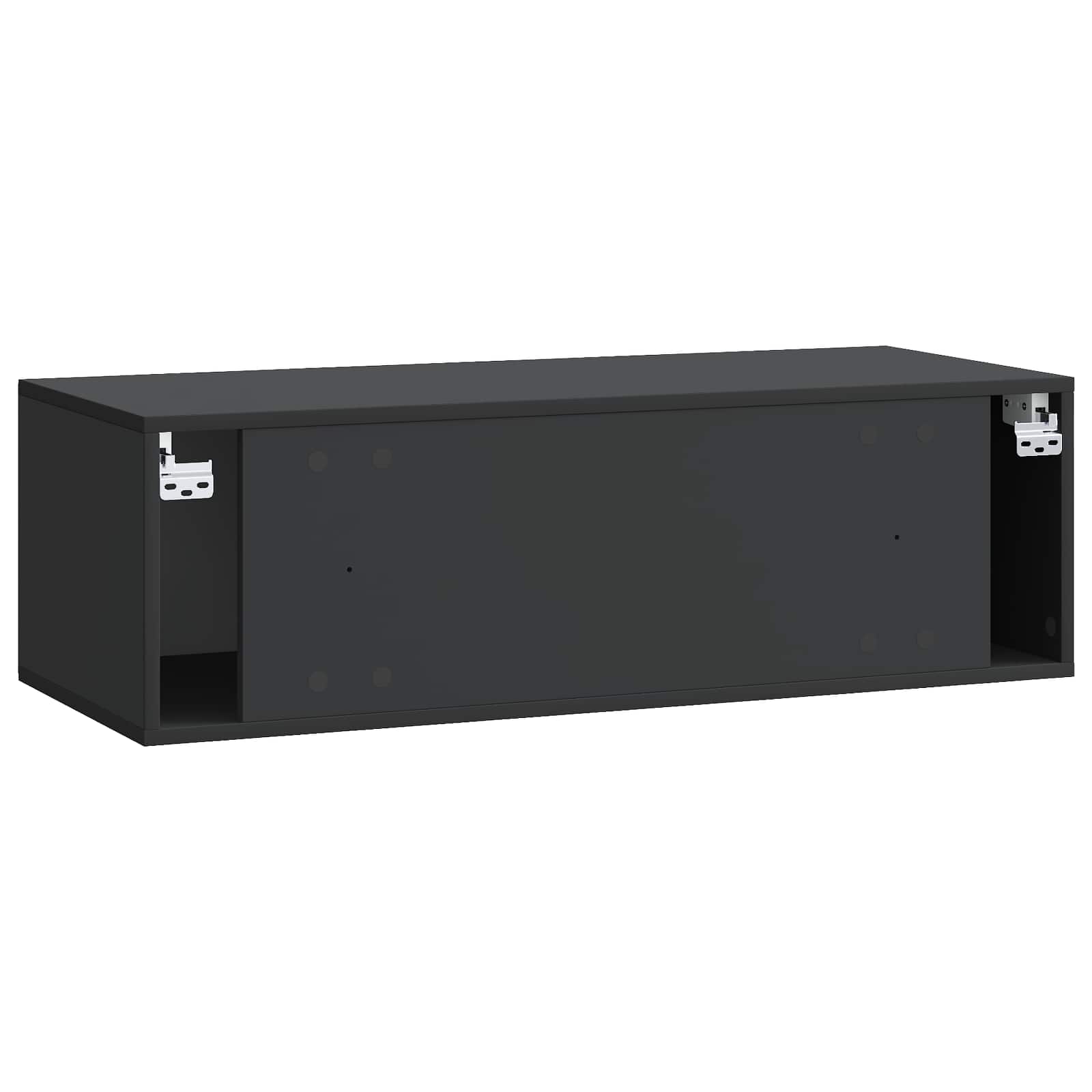 TV ormar za zid 98 x 41 x 30 cm Crna Konstruirano drvo Zidne