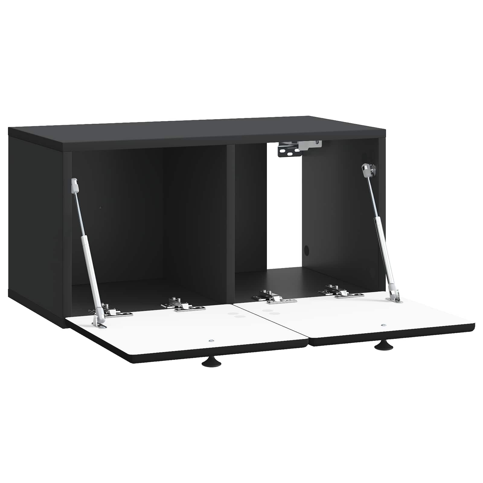TV ormar za zid 59,5 x 31 x 30 cm Crna Konstruirano drvo Zidne