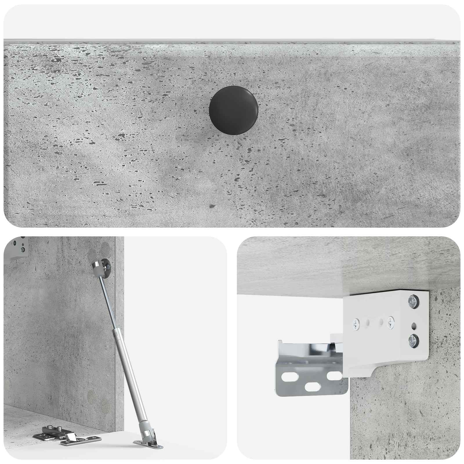 TV ormar za zid 59,5 x 31 x 30 cm Betonska siva