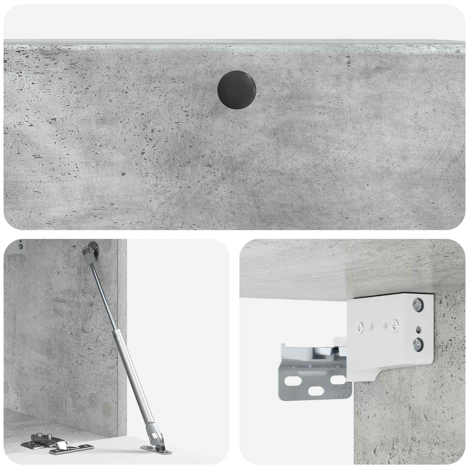 TV ormar za zid 78,5 x 31 x 30 cm Betonska siva