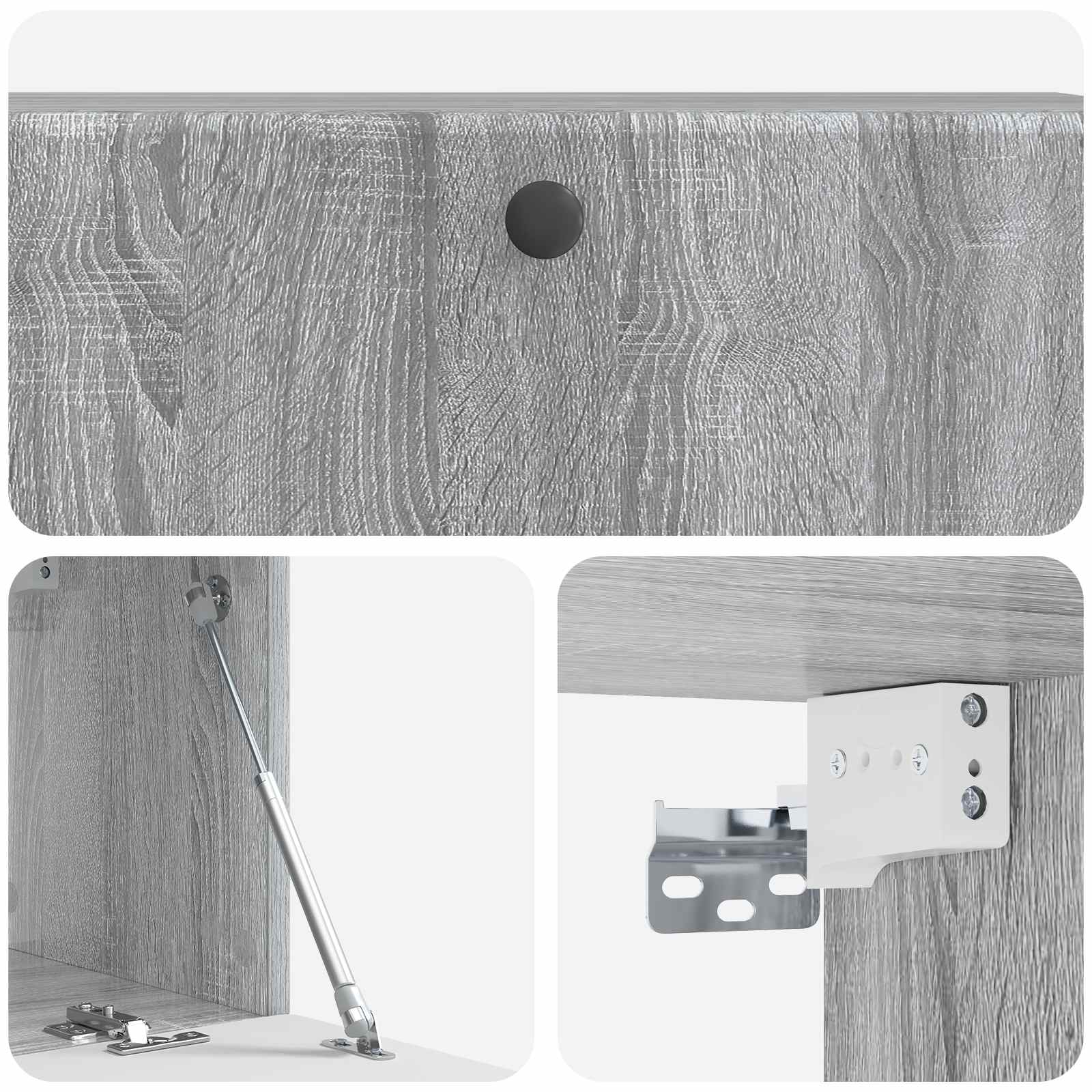 TV ormar za zid 98 x 31 x 30 cm Siva Sonoma Konstruirano drvo