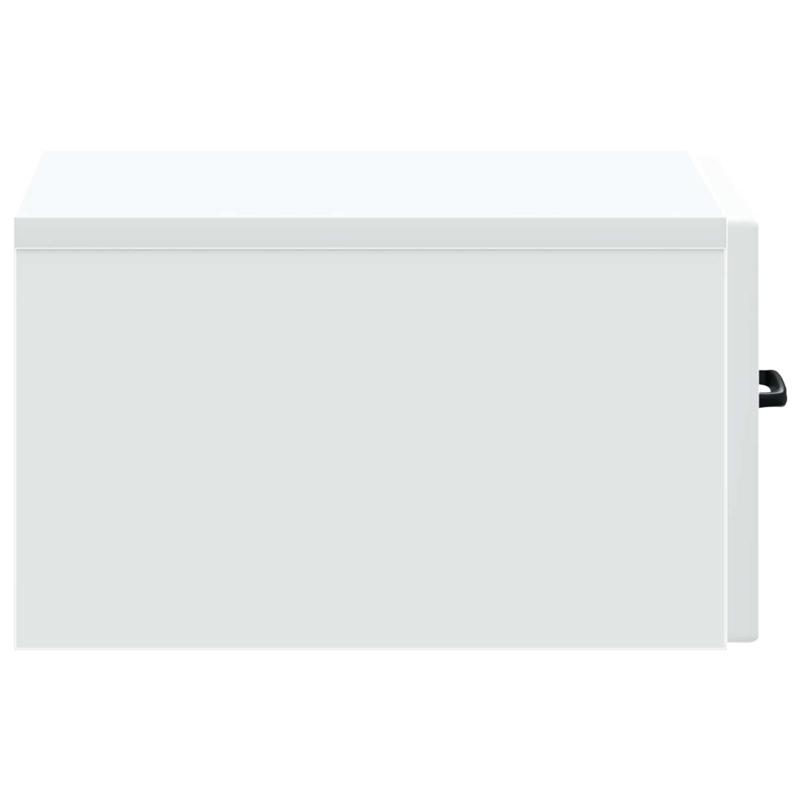 Noćni ormarić za montažu na zid 2 pcs Bijela 34,5 x 33 x 20 cm