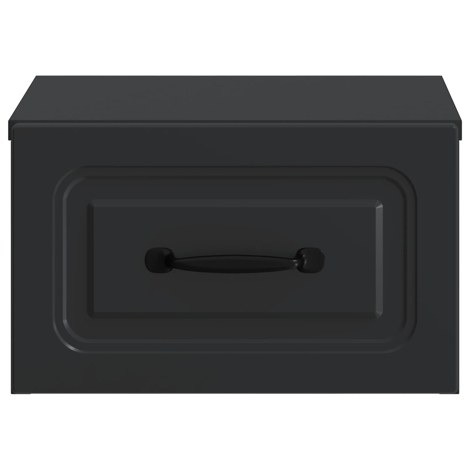 Noćni ormarić za montažu na zid 2 pcs Crna 34,5 x 33 x 20 cm