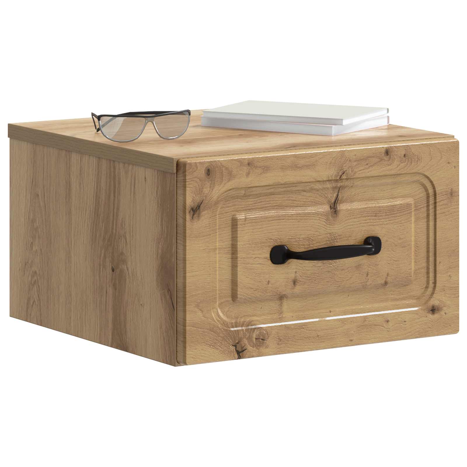 Noćni ormarić za montažu na zid s ladicama 2 pcs Hrast artisan