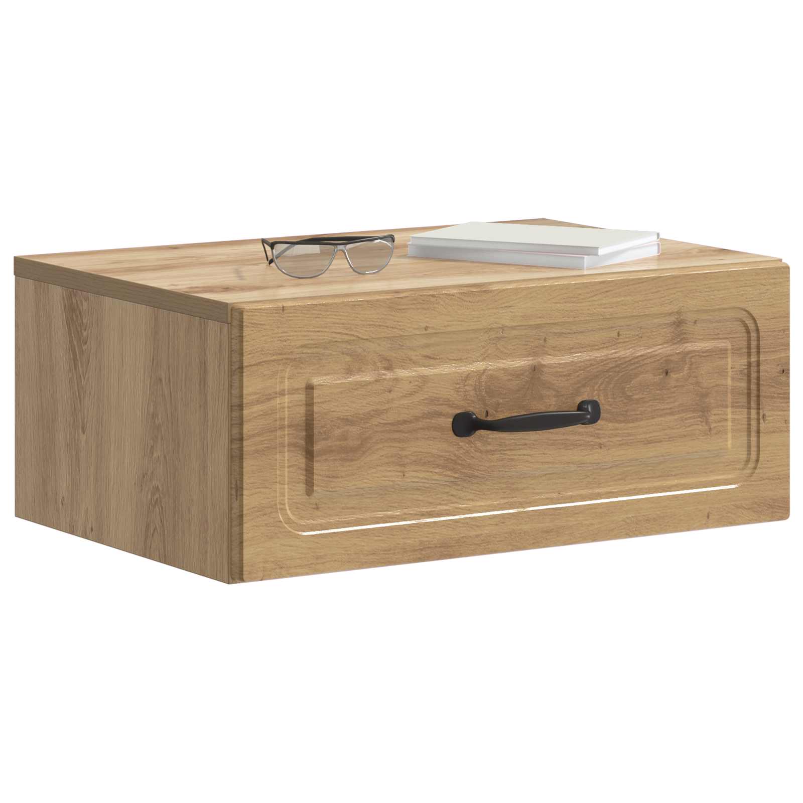Noćni ormarić za montažu na zid s ladicama 2 pcs Hrast artisan