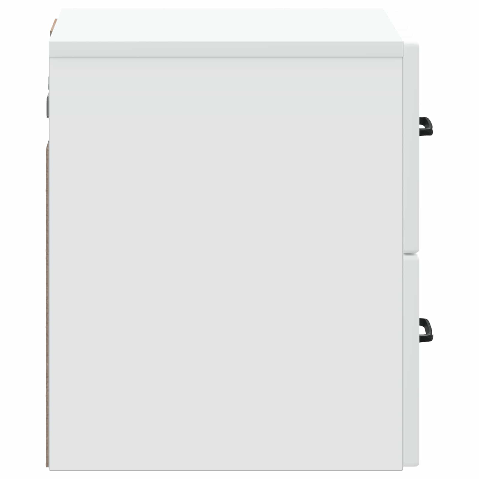 Noćni ormarić za montažu na zid 2 pcs Bijela 34,5 x 33 x 40 cm
