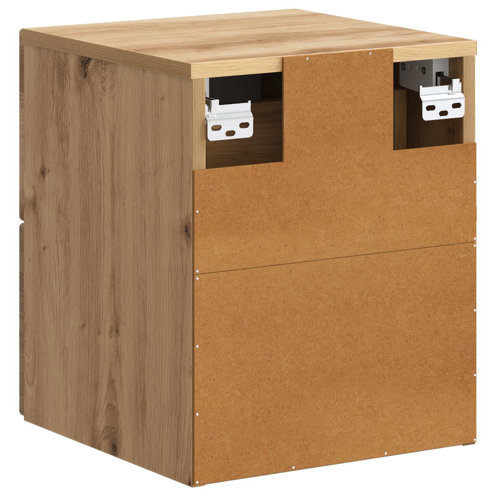 Noćni ormarić za montažu na zid s ladicama 2 pcs Hrast artisan