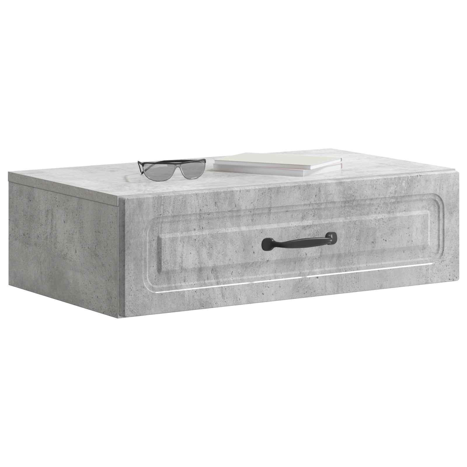 Stolna montirana na zid Betonska siva 59 x 34,5 x 17 cm
