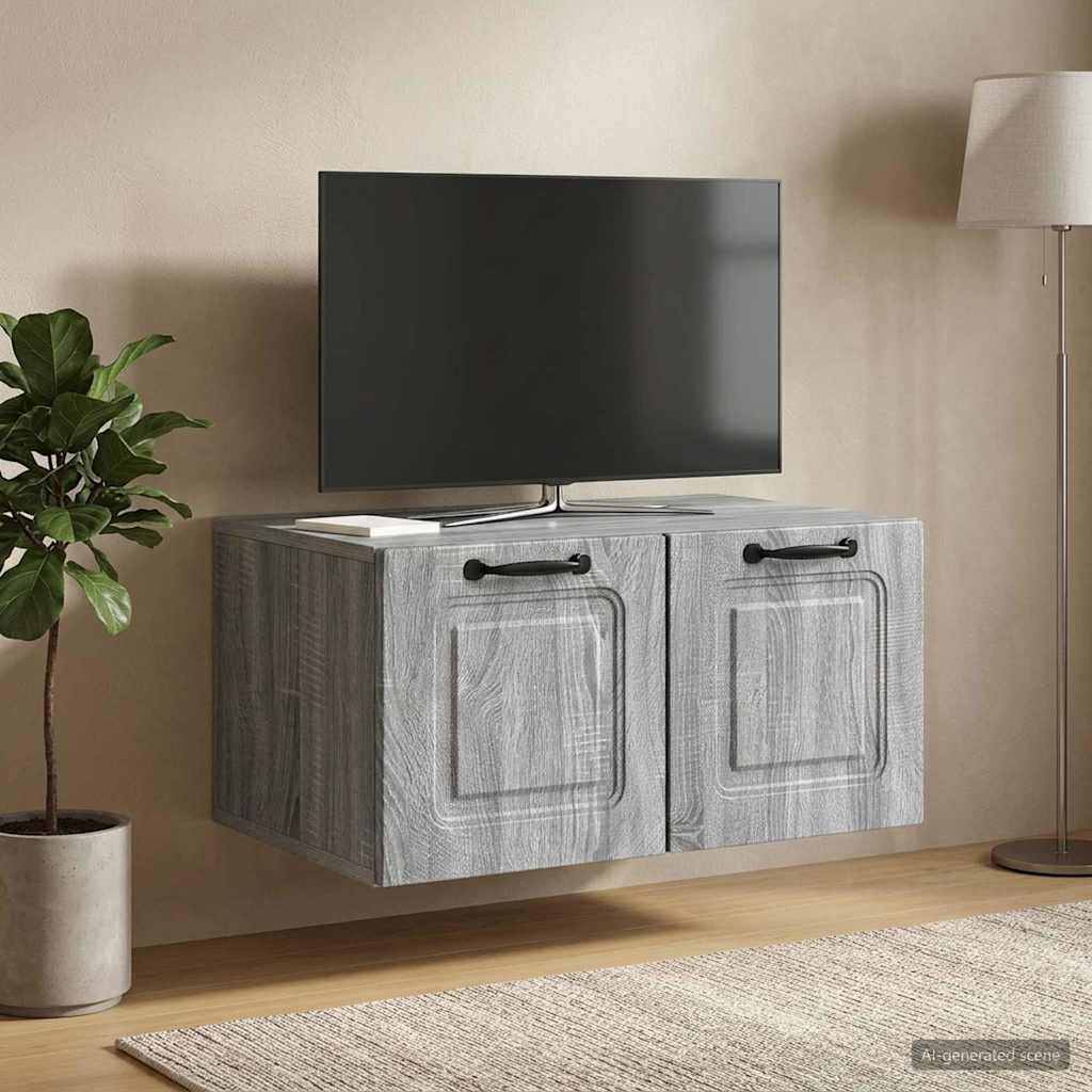 TV ormar za zid Siva sonoma 59,5 x 41 x 30 cm Konstruirano drvo