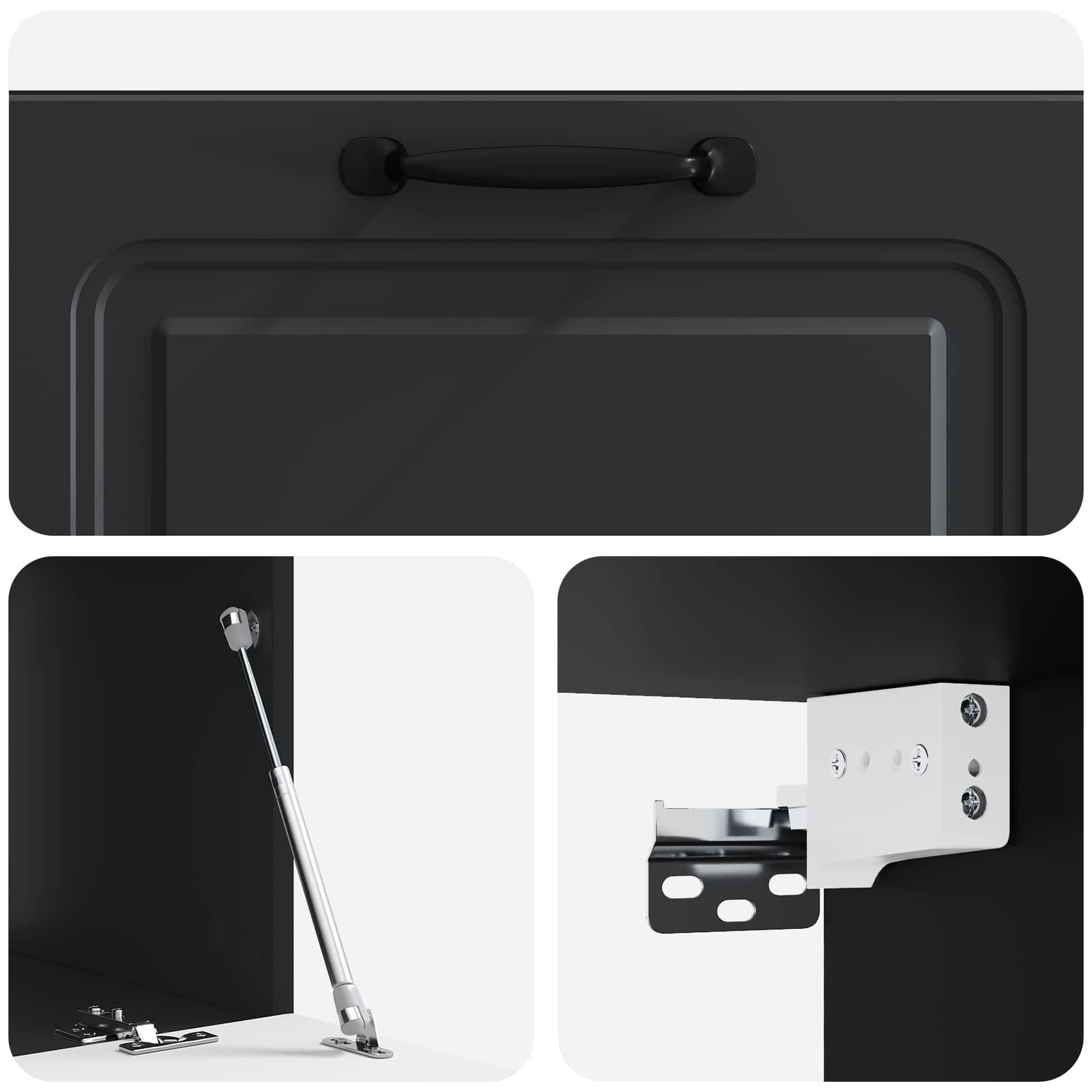 TV ormar za zid Zidne Crna 78,5 x 41 x 30 cm Konstruirano drvo