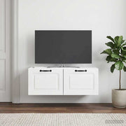 TV ormar za zid Zidne Bijela visokog sjaja 78,5 x 41 x 30 cm