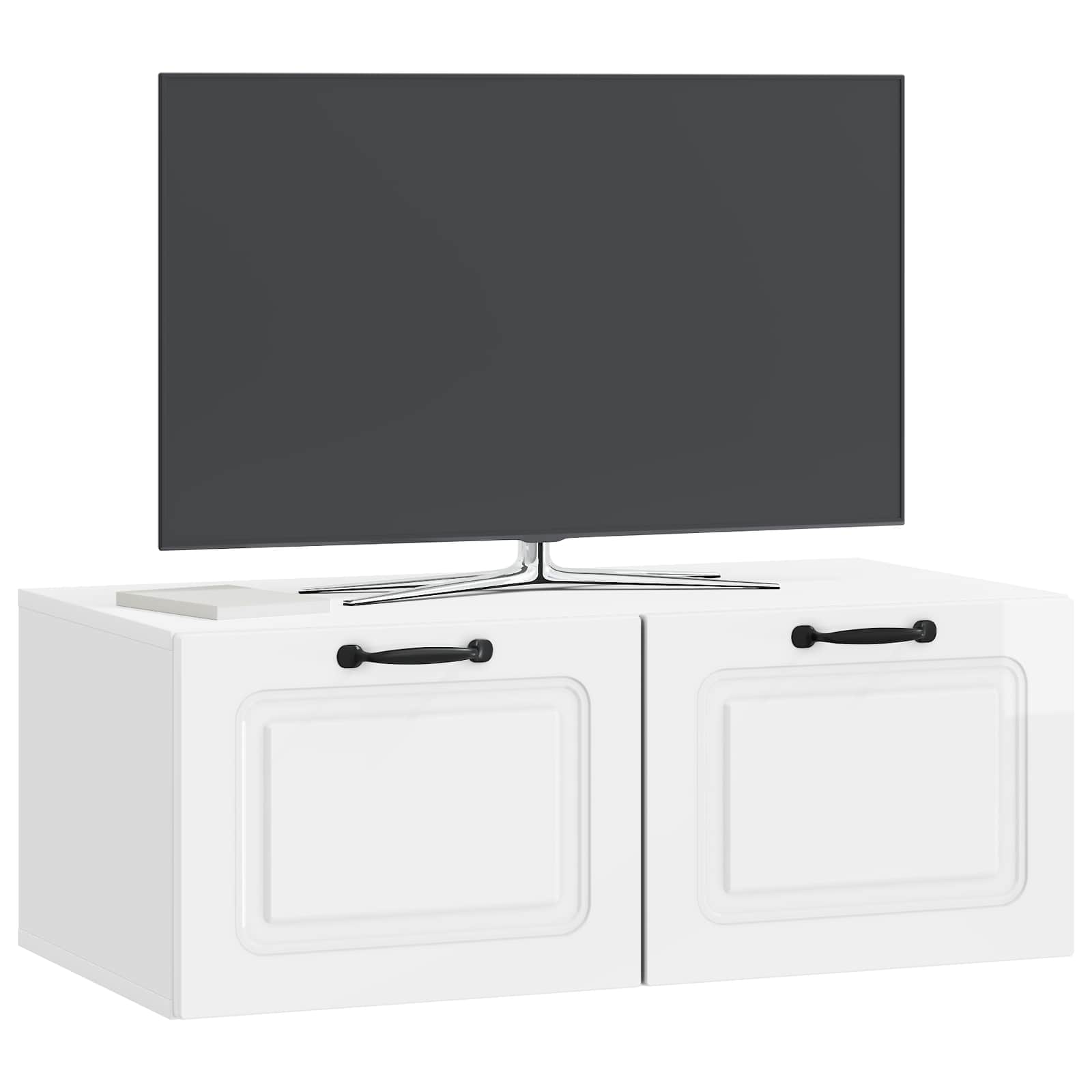TV ormar za zid Zidne Bijela visokog sjaja 78,5 x 41 x 30 cm