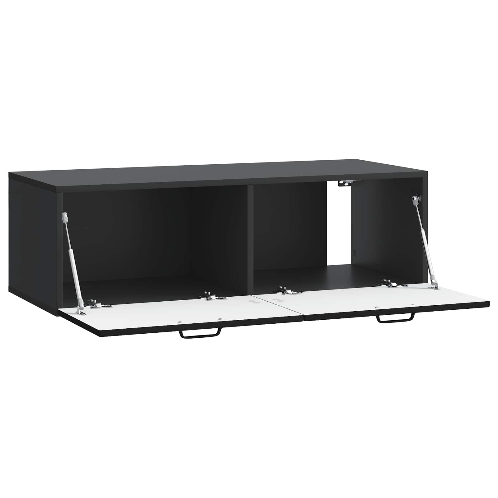 TV ormar za zid Zidne Crna 98 x 41 x 30 cm Konstruirano drvo