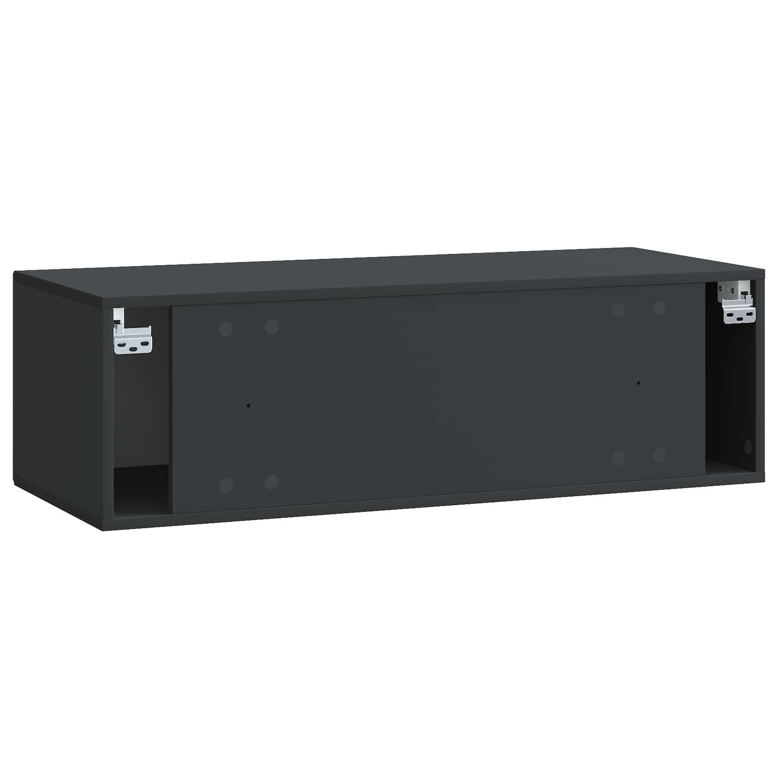 TV ormar za zid Zidne Crna 98 x 41 x 30 cm Konstruirano drvo