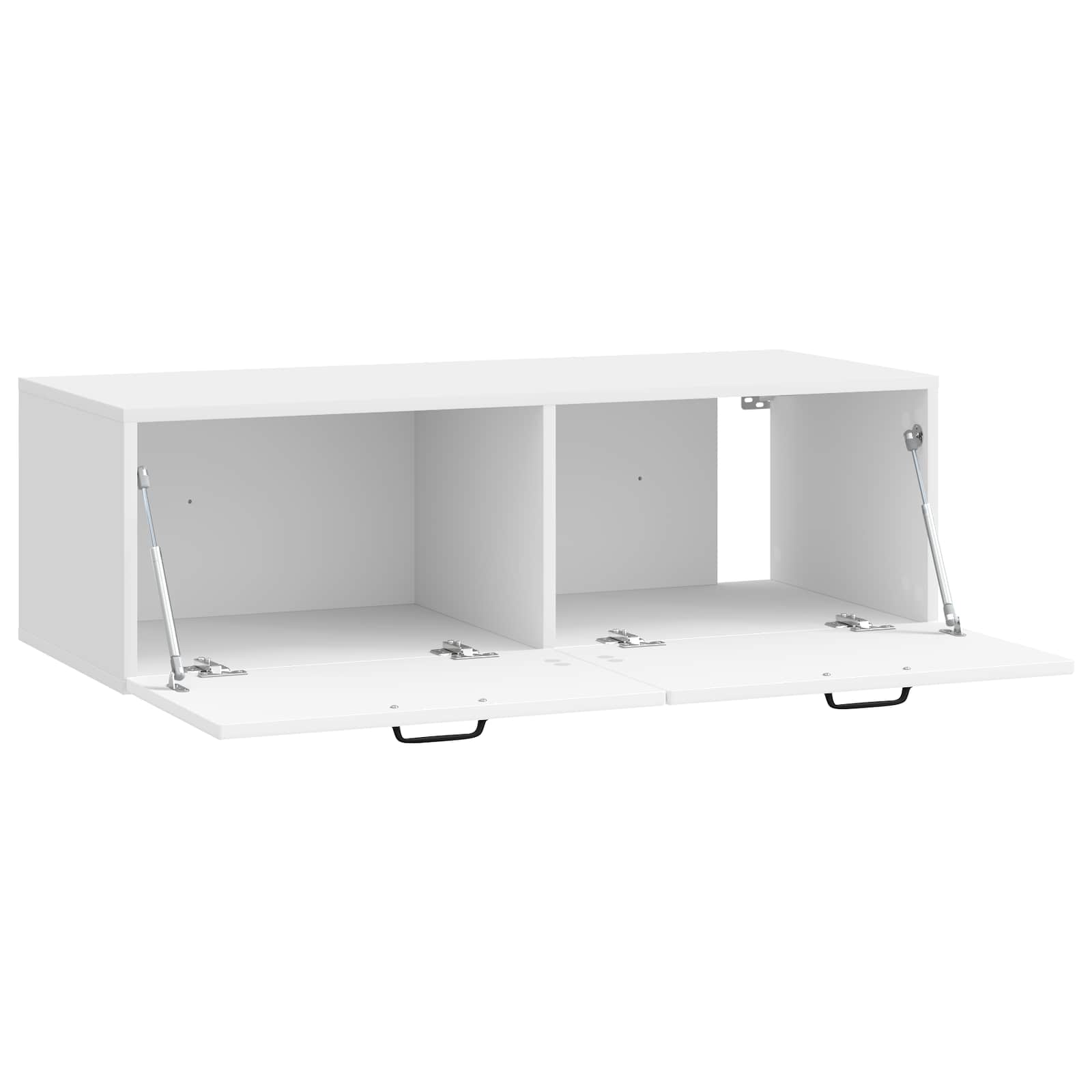 TV ormar za zid Zidne Bijela visokog sjaja 98 x 41 x 30 cm