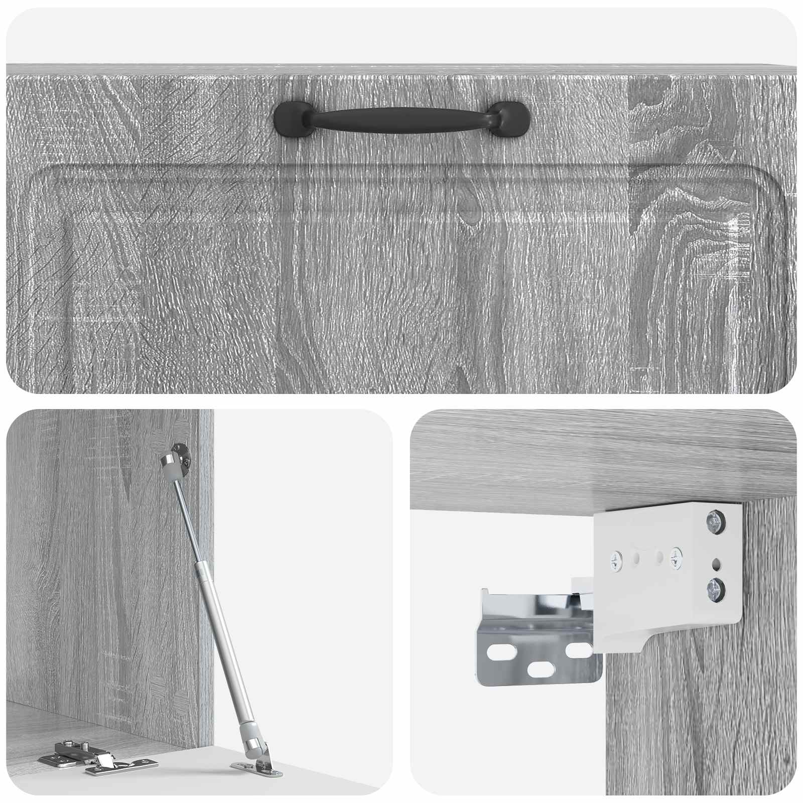 TV ormar za zid Siva sonoma 98 x 41 x 30 cm Konstruirano drvo