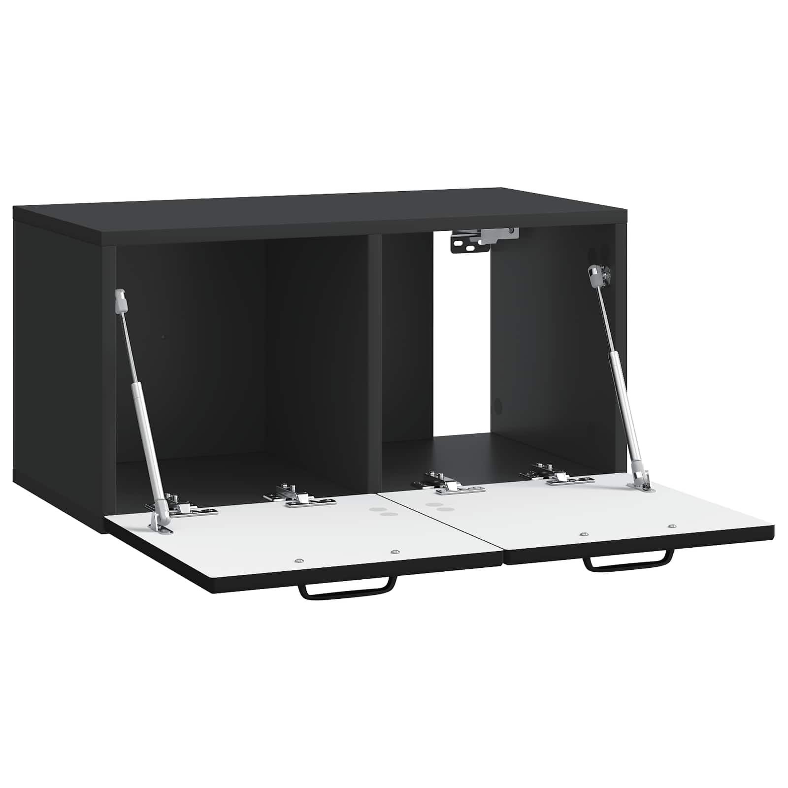 TV ormar za zid Zidne Crna 59,5 x 31 x 30 cm Konstruirano drvo