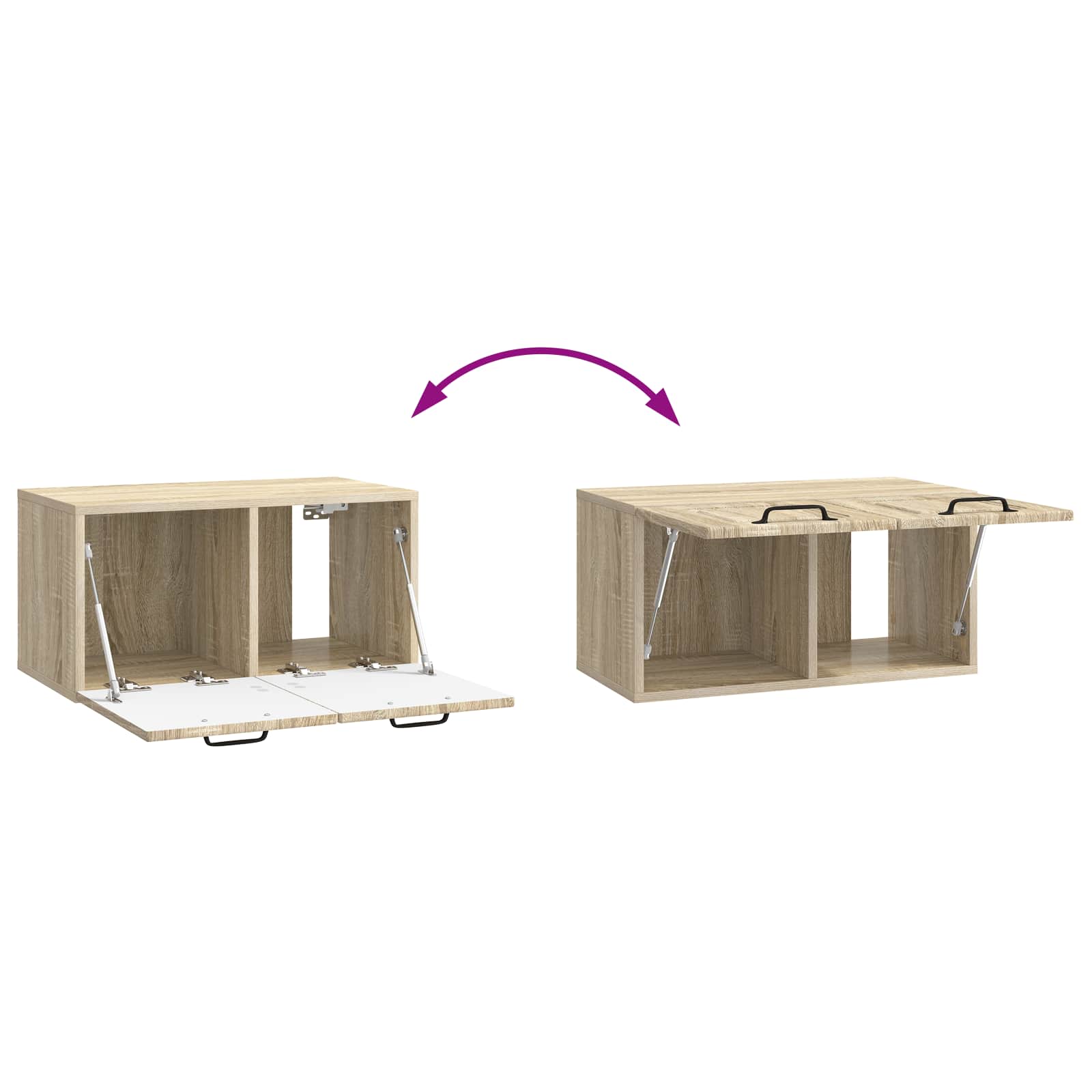 TV ormar za zid Zidne Hrast sonoma 59,5 x 31 x 30 cm