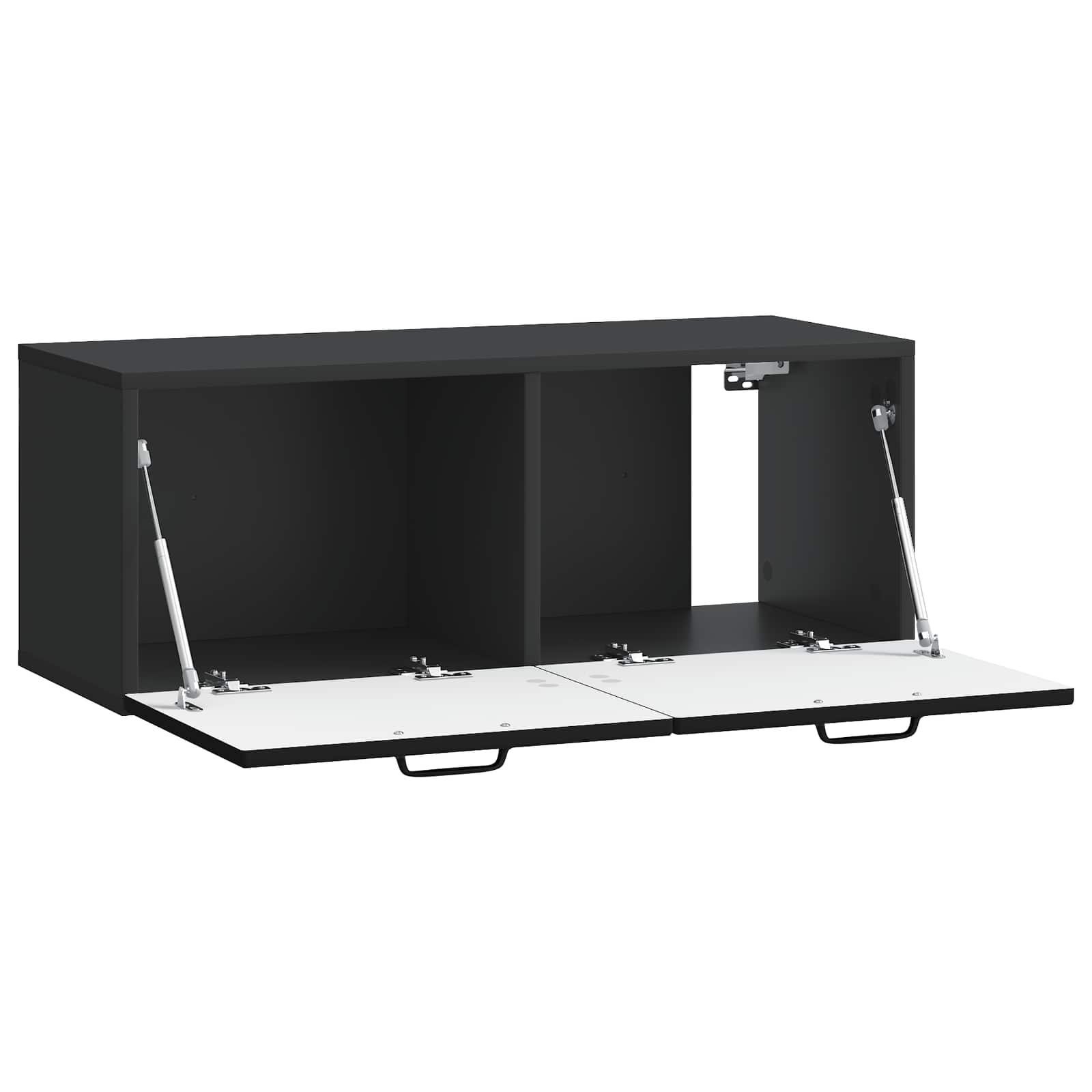 TV ormar za zid Zidne Crna 78,5 x 31 x 30 cm Konstruirano drvo