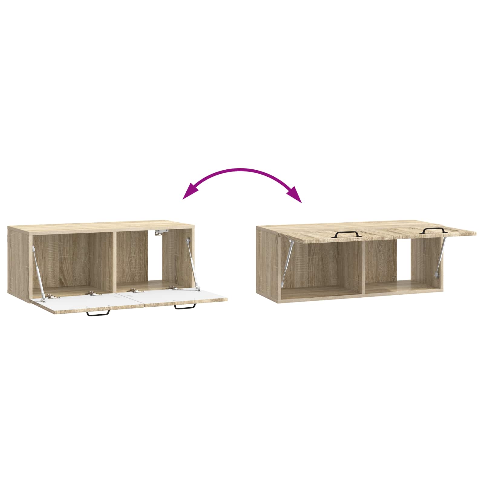 TV ormar za zid Zidne Hrast sonoma 78,5 x 31 x 30 cm