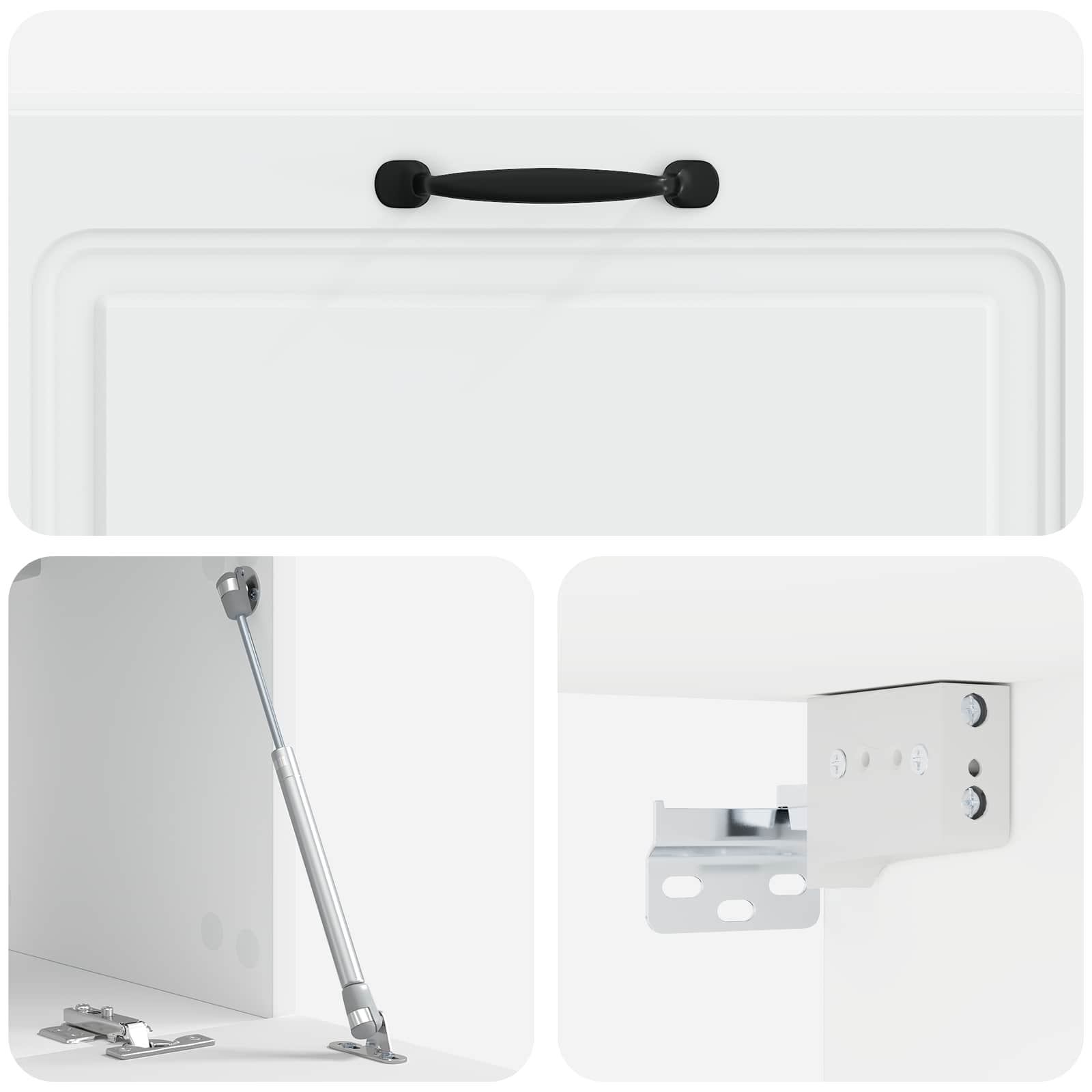 TV ormar za zid Zidne Bijela 98 x 31 x 30 cm Konstruirano drvo