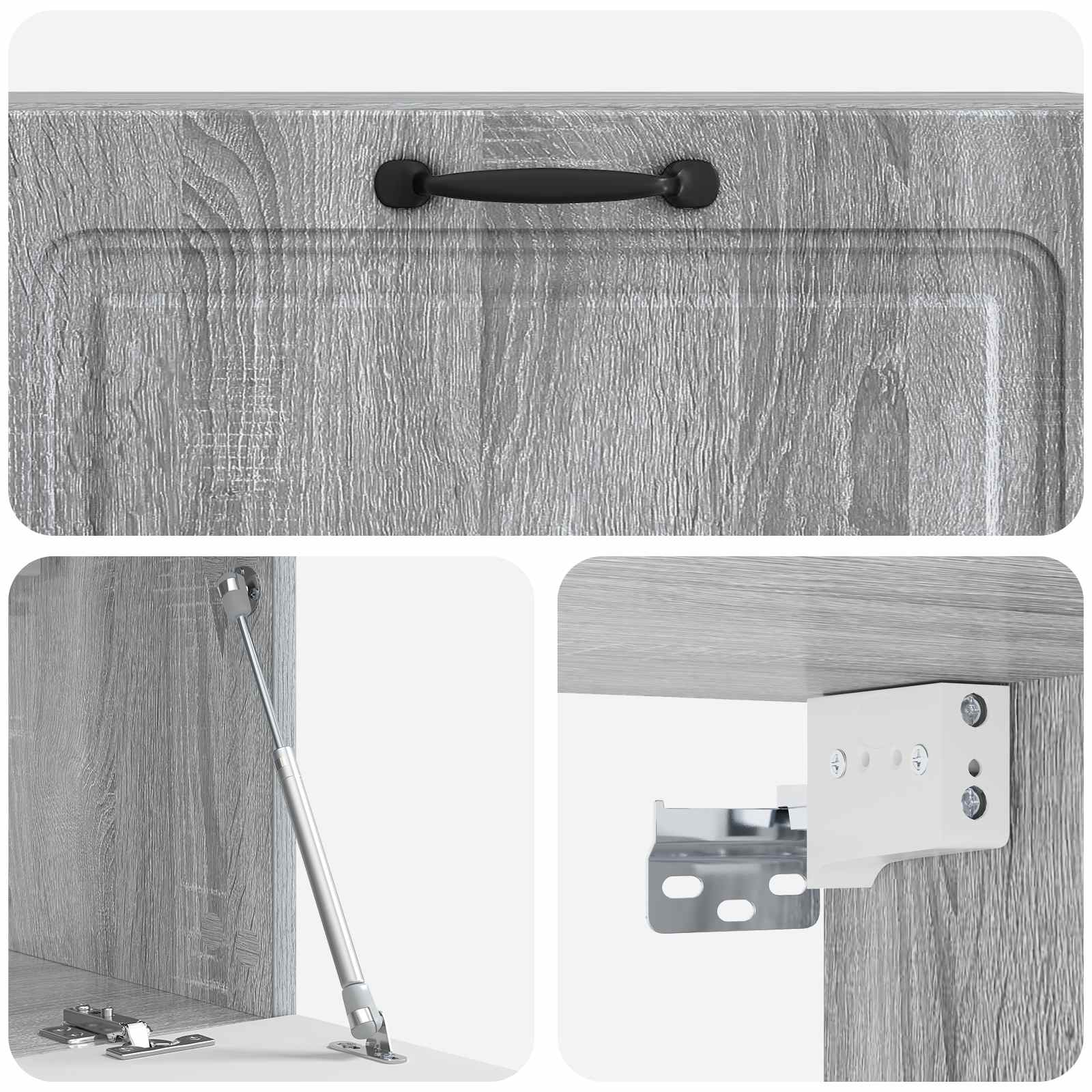 TV ormar za zid Siva sonoma 98 x 31 x 30 cm Konstruirano drvo