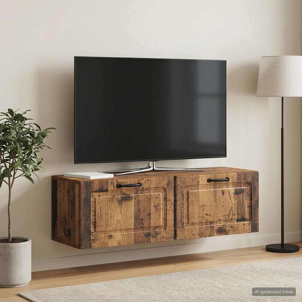 TV ormar za zid Staro drvo 98 x 31 x 30 cm Konstruirano drvo