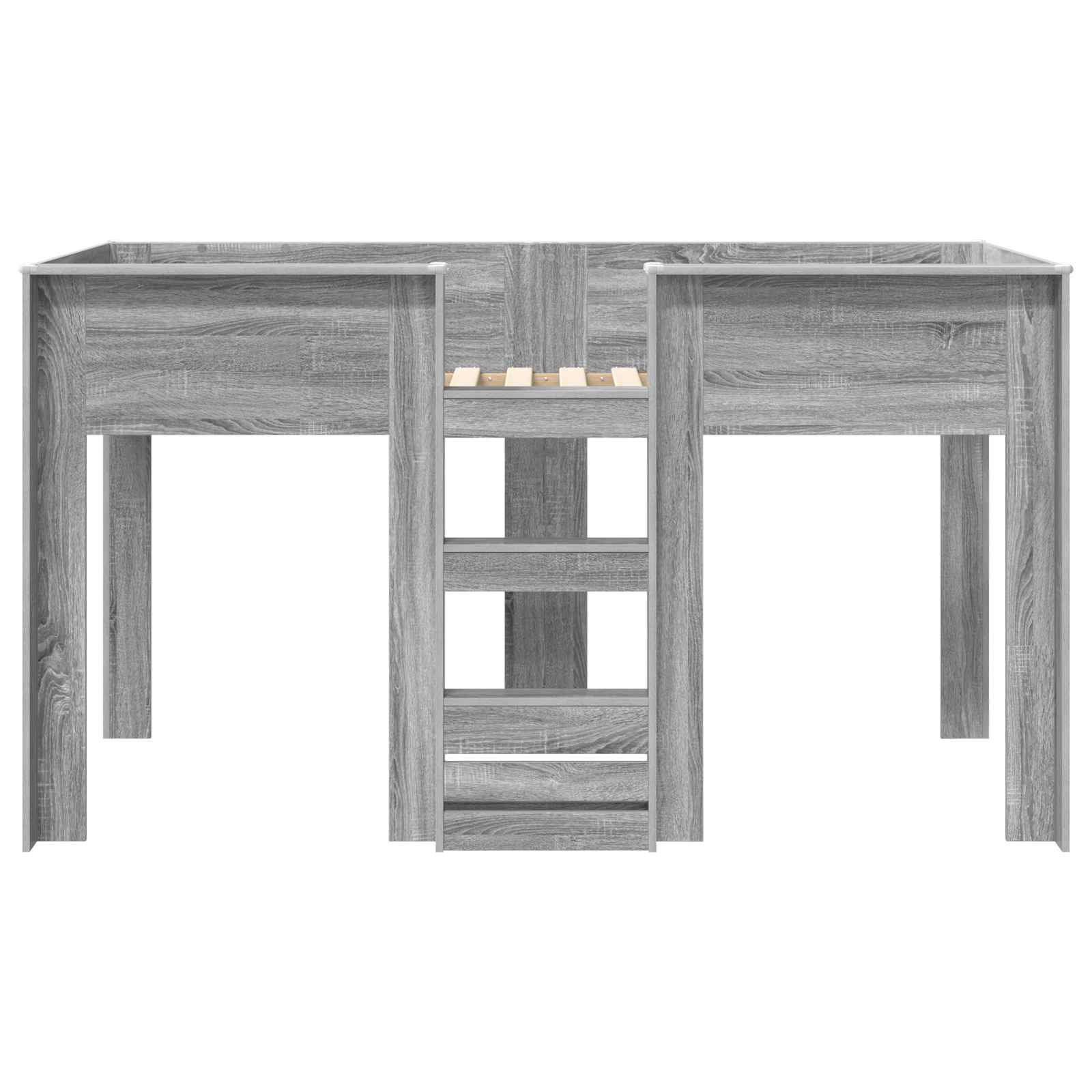 Krevet na kat za djecu s pohranom Siva Sonoma 90 x 190 cm