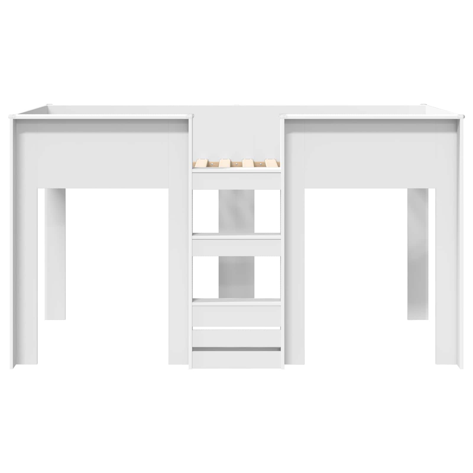 Krevet na kat za djecu Bijelo 80 x 200 cm Konstruirano drvo