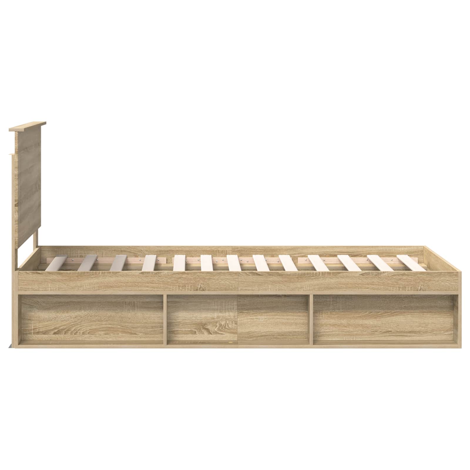 Krevetna konstrukcija s uzglavljem Sonoma hrast 90 x 200 cm