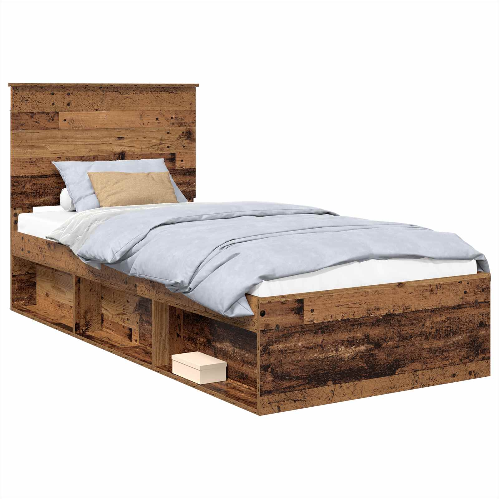Krevetna konstrukcija Staro drvo 75 x 190 cm Čvrsto borovo drvo
