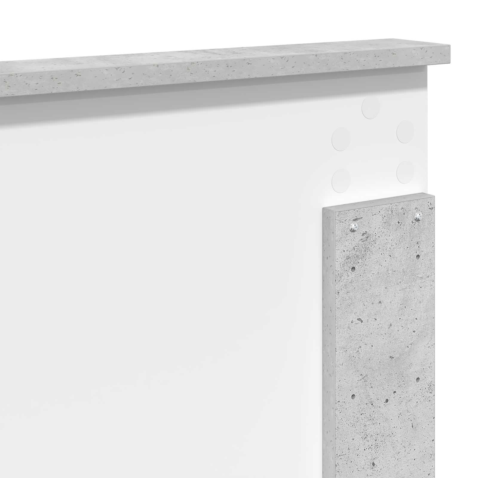 Krevetna konstrukcija s ladicama Betonski sivi 150 x 200 cm