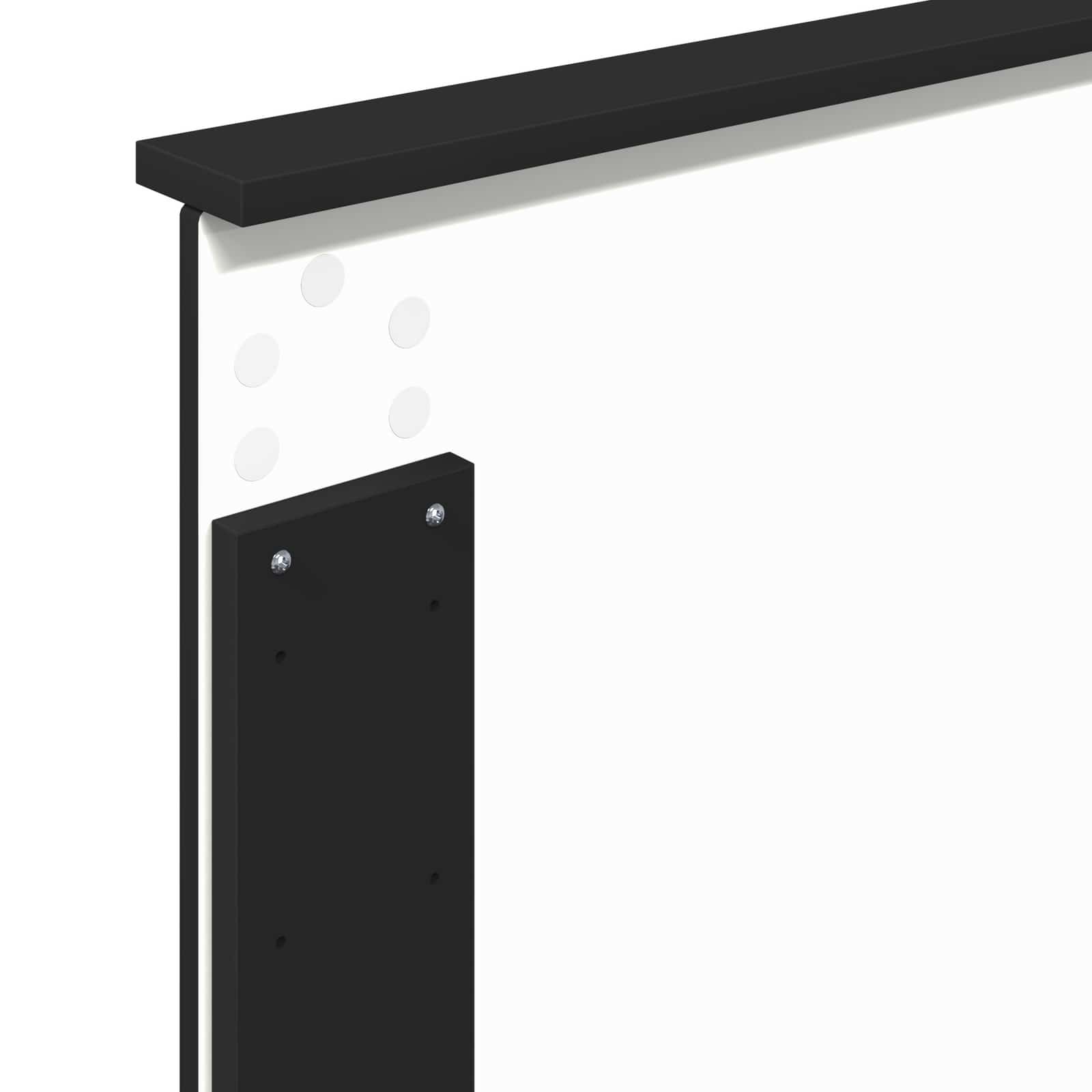 Krevetna konstrukcija Crna 90 x 190 cm Inženjersko Drvo