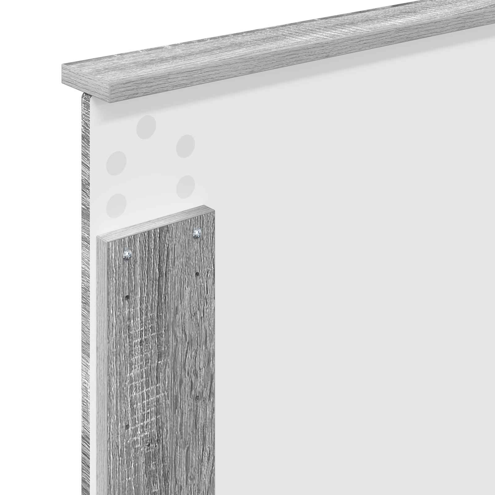 Krevetna konstrukcija Siva Sonoma 90 x 200 cm Inženjersko Drvo