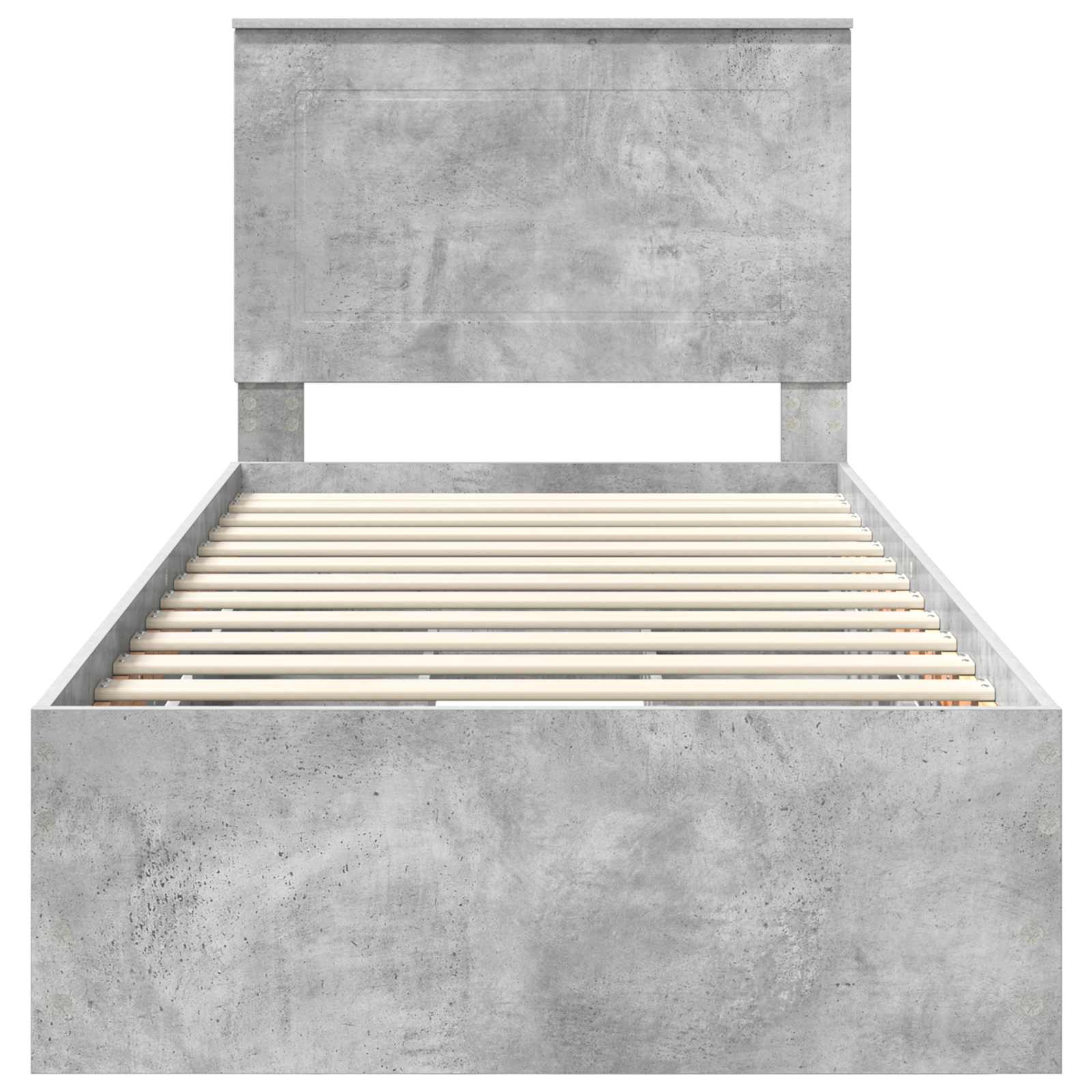 Krevetna konstrukcija s ladicama Betonski sivi 75 x 190 cm