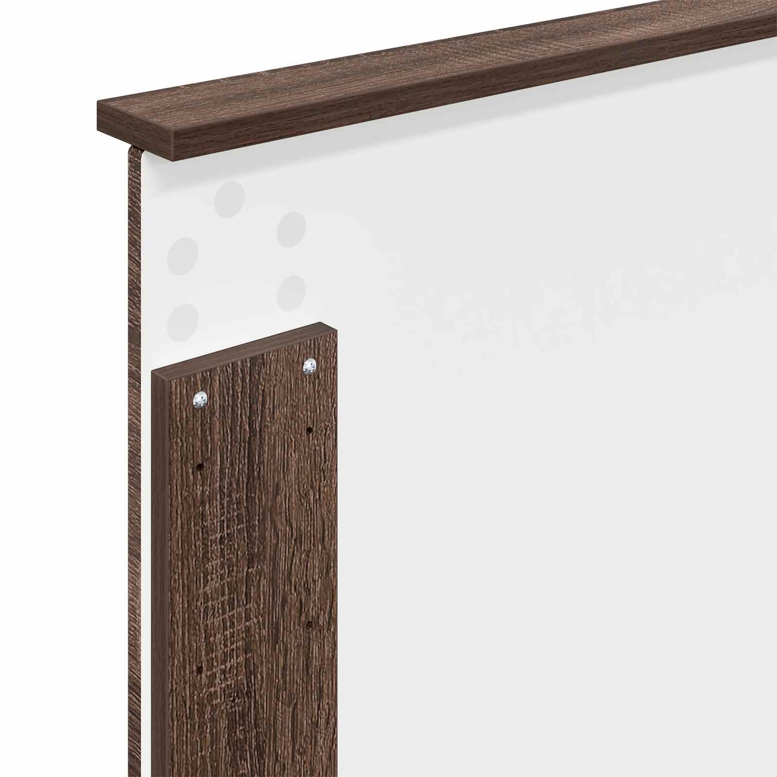 Krevetna konstrukcija Smeđi hrast 75 x 190 cm Inženjersko Drvo