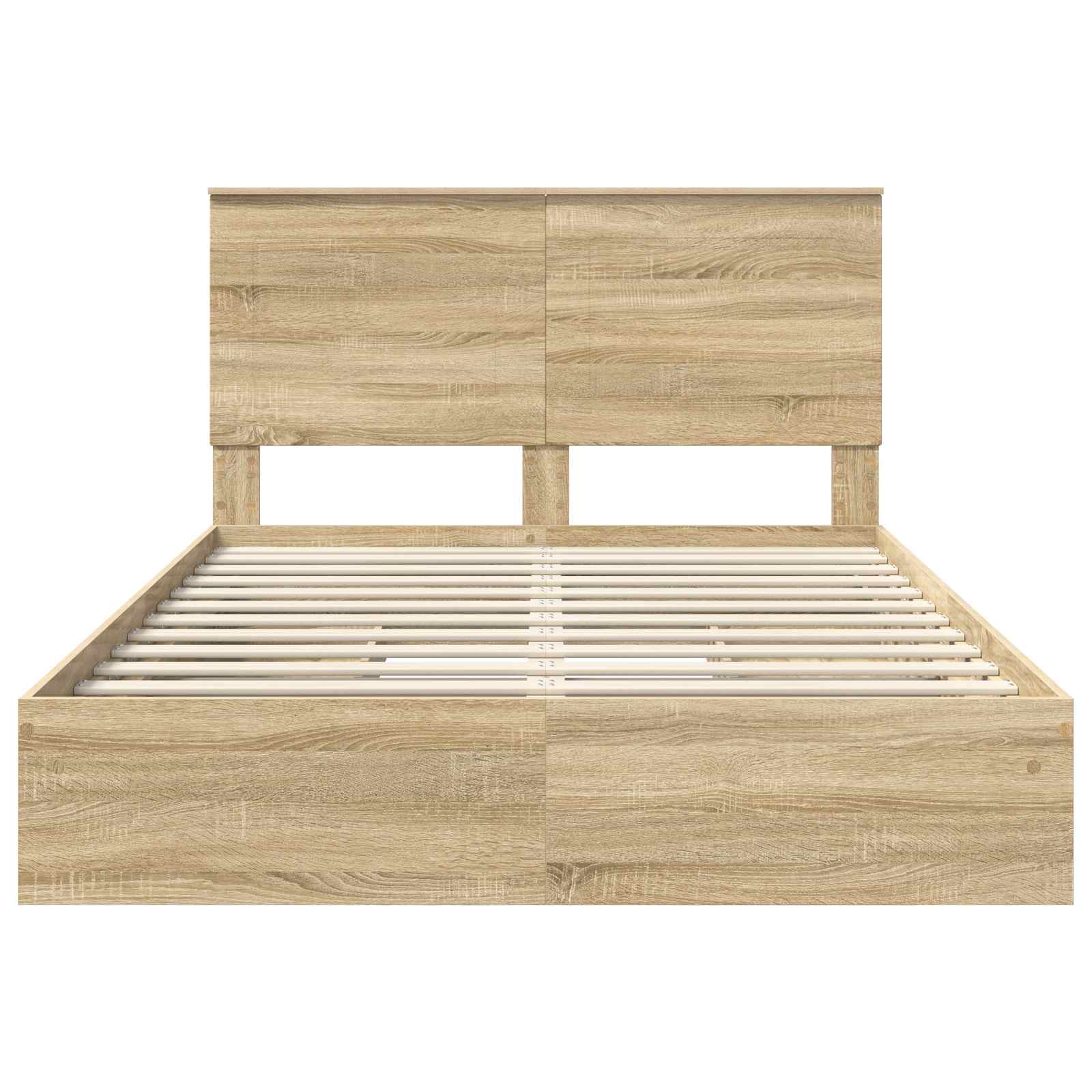 Krevet s od storage Sonoma hrast 140 x 200 cm Konstruirano drvo